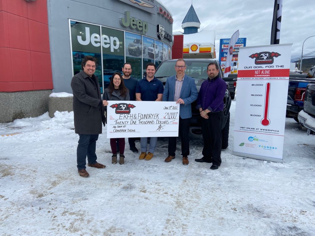 Cranbrook Dodge steps up in a big way for Foundry East Kootenay
