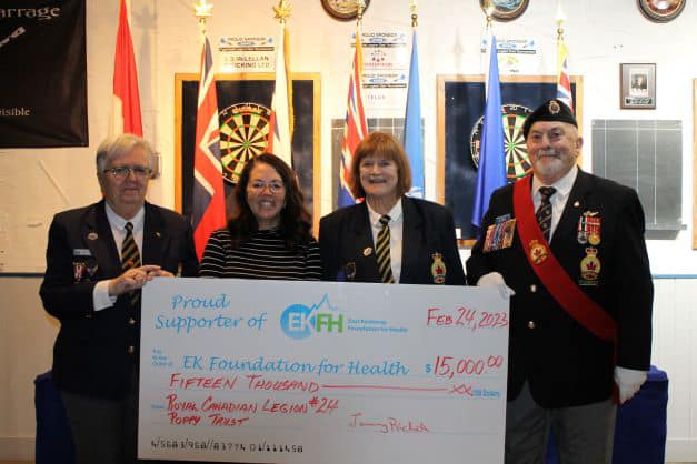 Royal Canadian Legion Branch # 24 donates $15,000