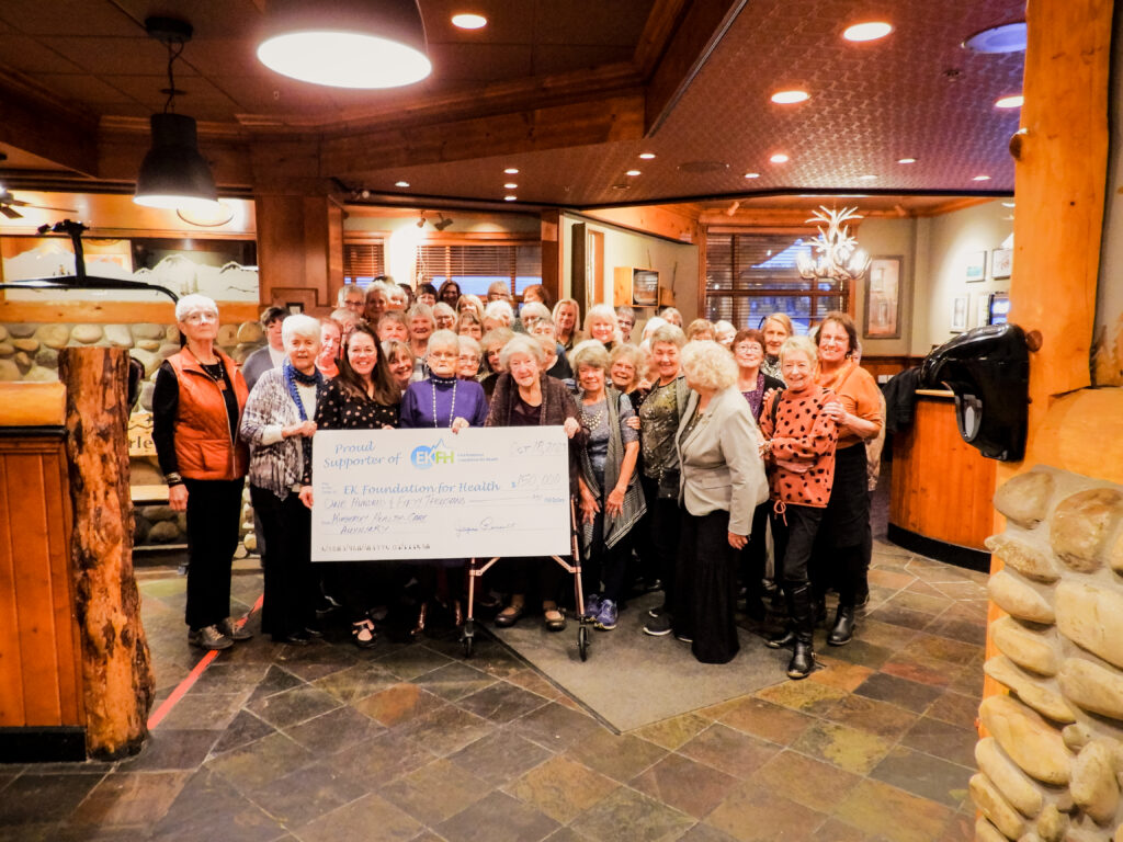 Kimberley Health Care Auxiliary celebrates 70 Years of supporting health care with a $150,000 donation to East Kootenay Foundation for Health