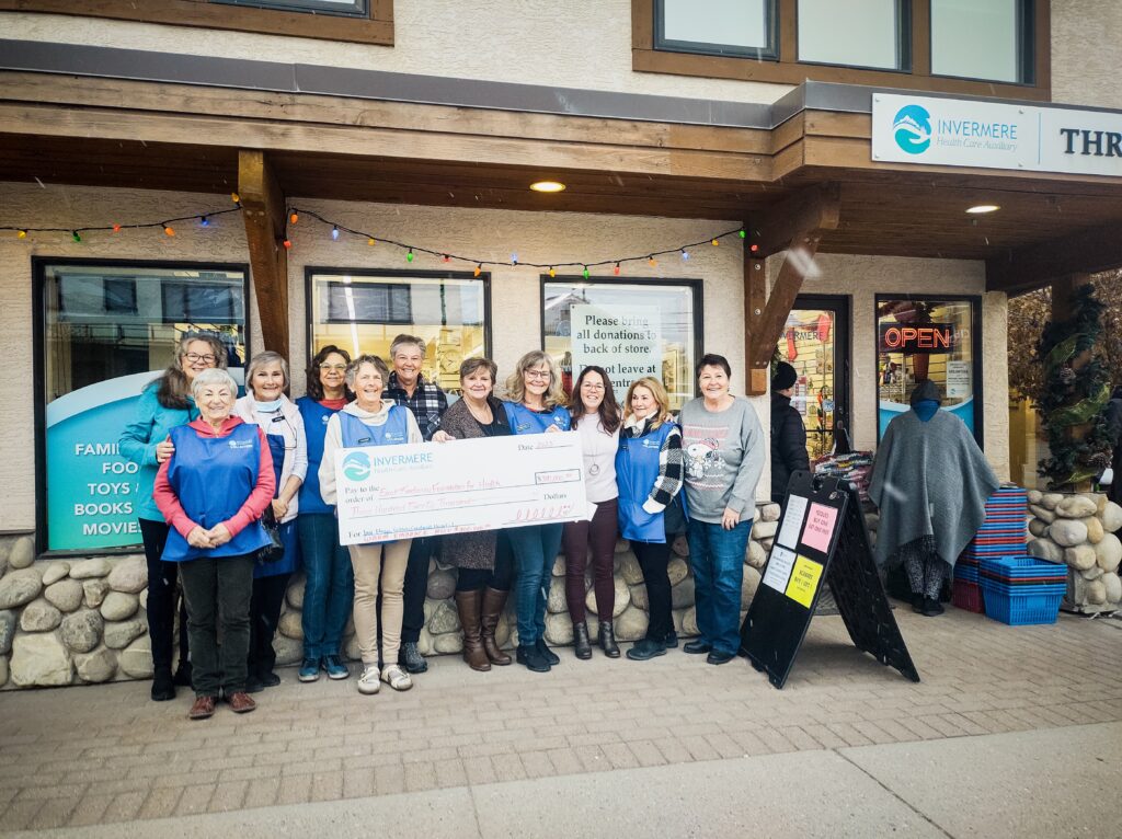 Invermere Health Care Auxiliary Society makes their largest donation ever to EKFH.