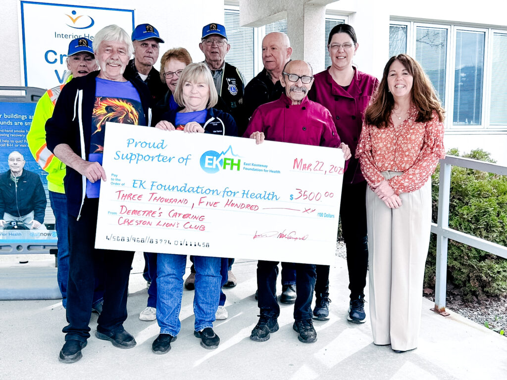 Demetre’s Catering and Creston Lions Club donate to EKRH Oncology Department