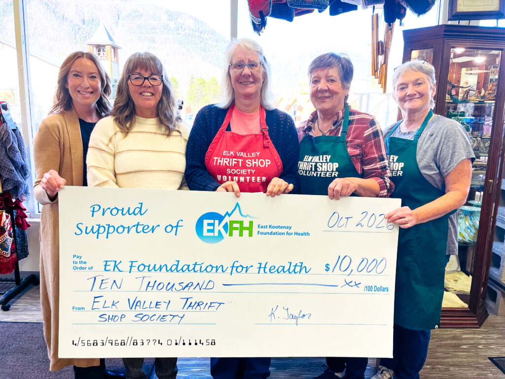 Elk Valley Thrift Shop supports new Mammography System at EKRH